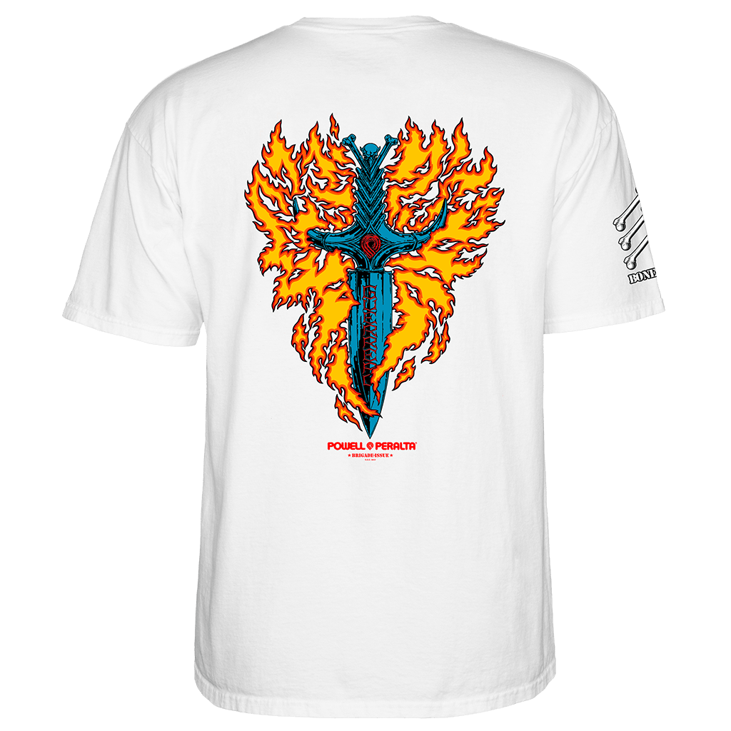 Bones Brigade Guerrero Flaming Dagger Series 17 T-Shirt - White - Town City