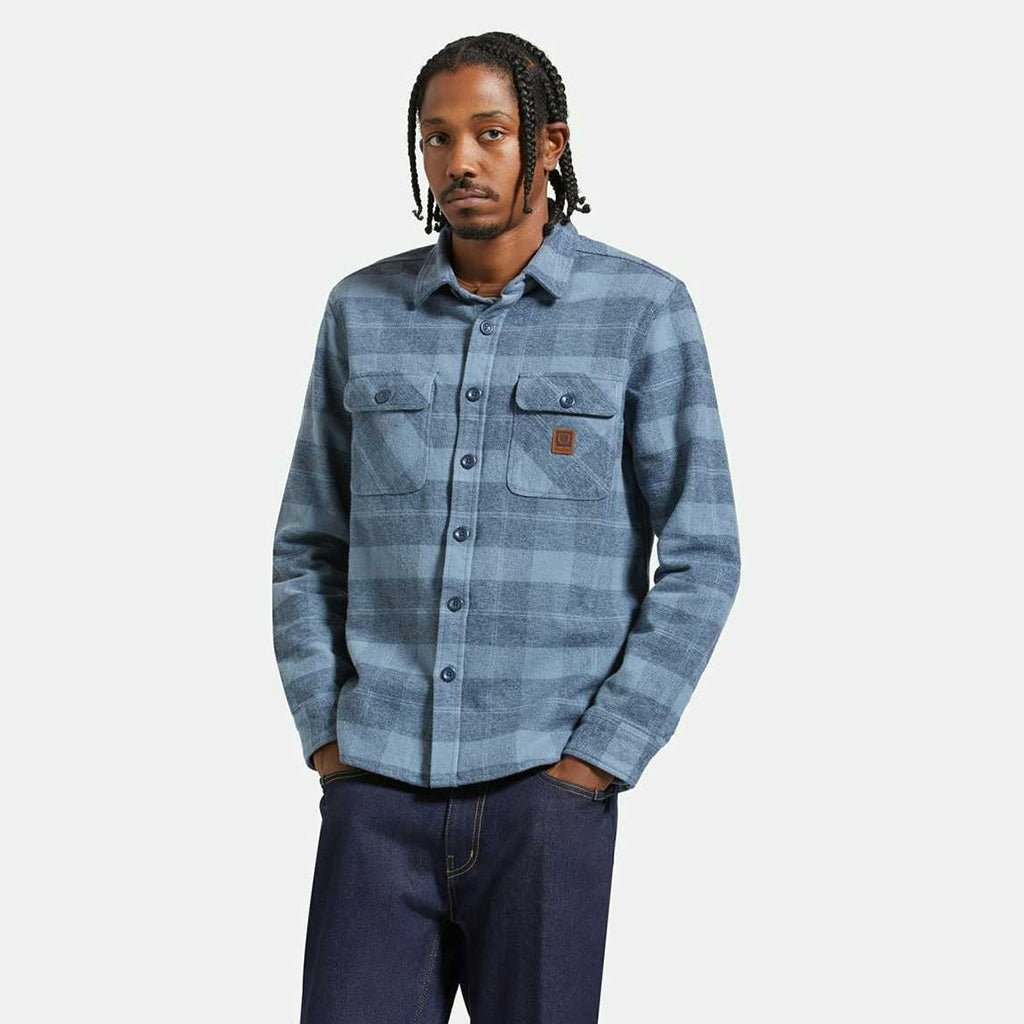 Bowery Heavyweight Flannel - Mirage Blue/Washed Navy - Town City