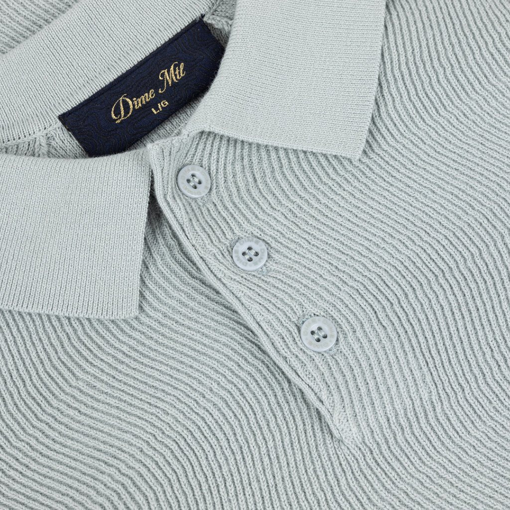 Cable Knit Polo - Seafoam - Town City