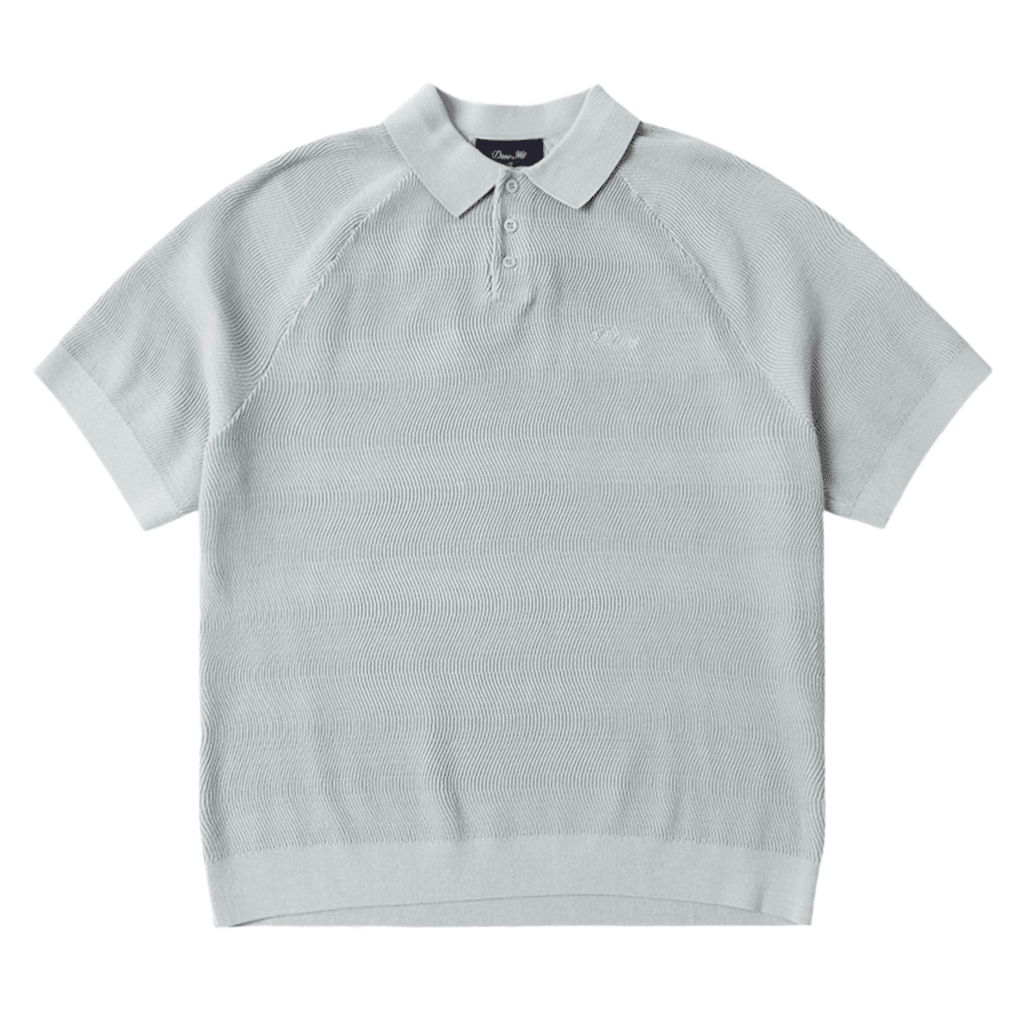 Cable Knit Polo - Seafoam - Town City