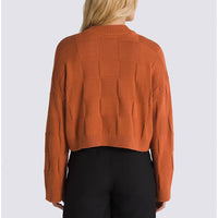 Camille Checker Pullover Sweater - Auburn - Town City