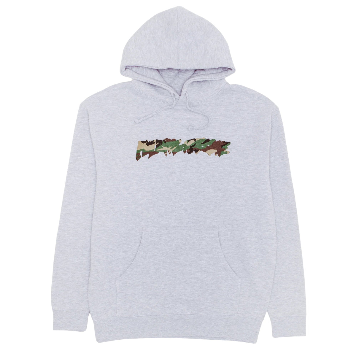Camo Logo Hoodie - Ash Heather - Town City