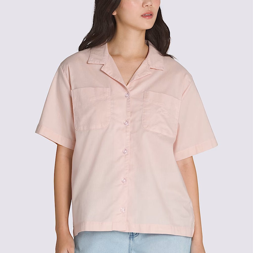 Cassidy Camp Shirt - Sepia Rose Pink - Town City