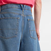 Check - 5 Baggy Denim Shorts - Stonewash Blue - Town City