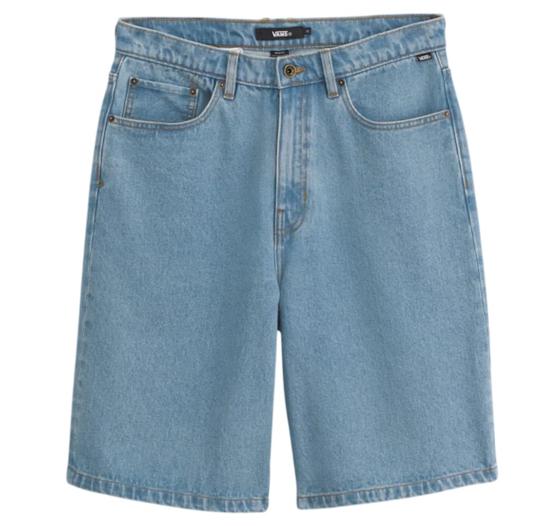 Check - 5 Baggy Denim Shorts - Stonewash Blue - Town City