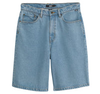 Check - 5 Baggy Denim Shorts - Stonewash Blue - Town City