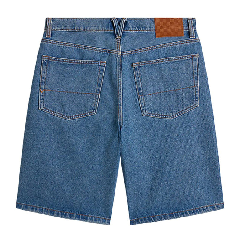 Check - 5 Baggy Denim Shorts - Stonewash Blue - Town City