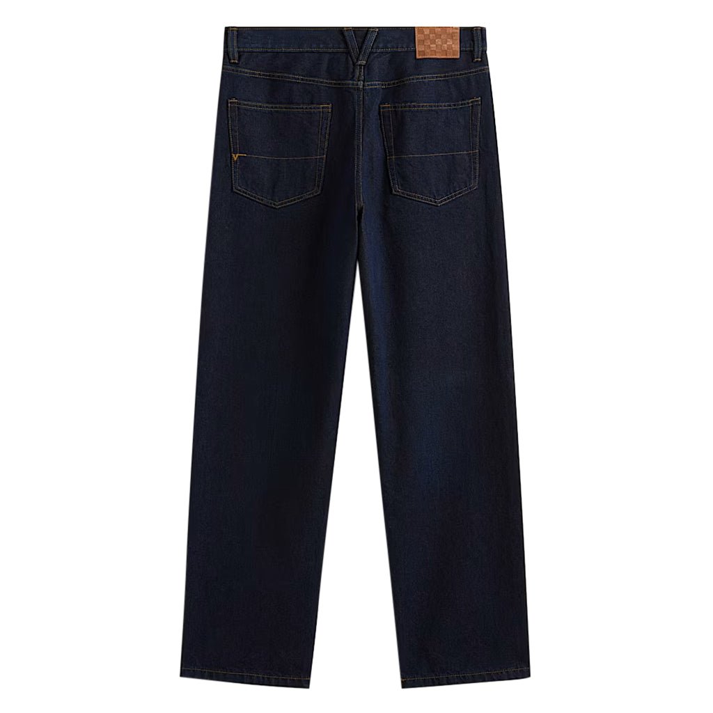 Check - 5 Loose Denim Pants - Dark Rinse Blue - Town City