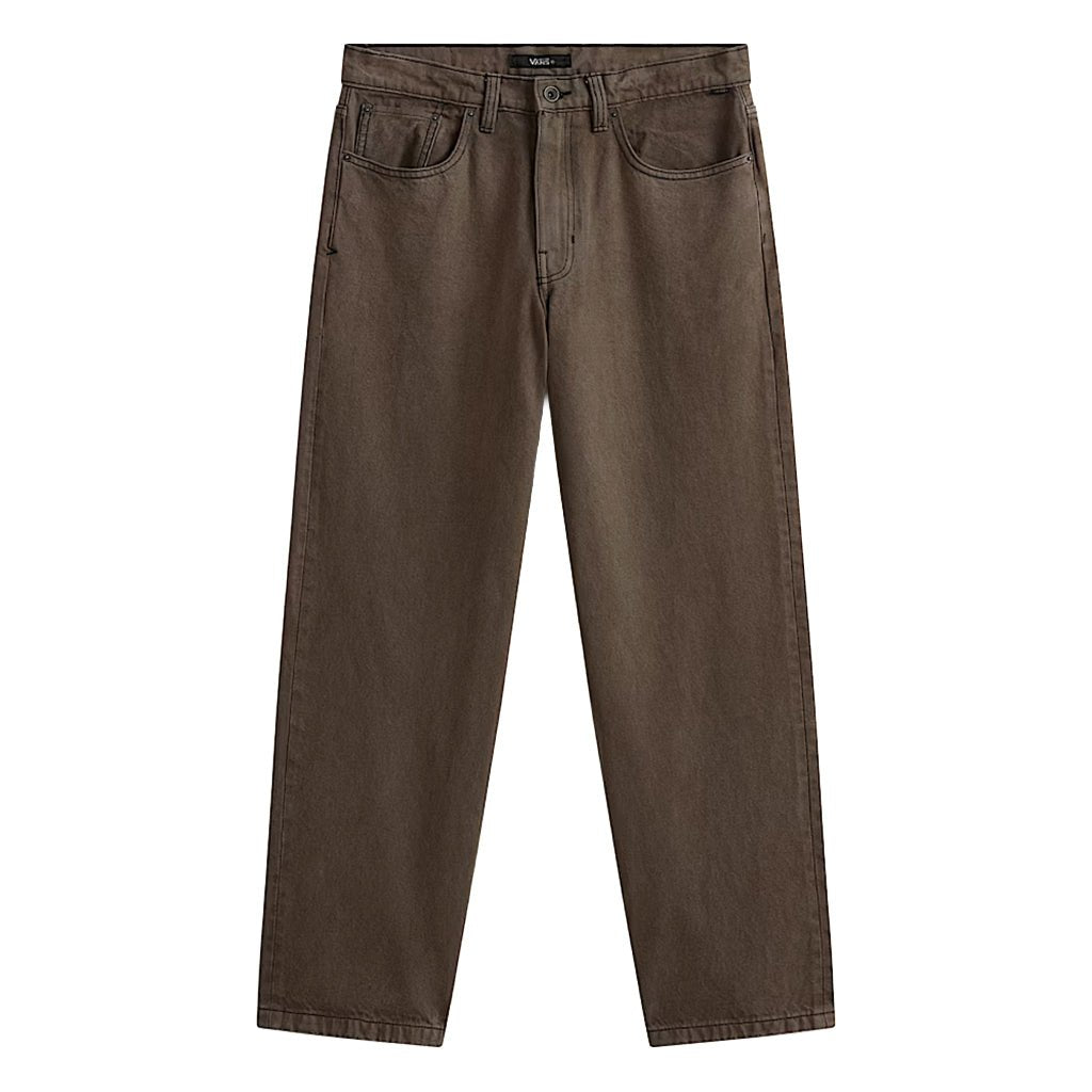 Check-5 Loose Denim Pants - Walnut Brown - Town City