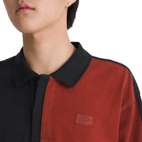 Check Rugby Knit - Poppy Ember Red - Town City