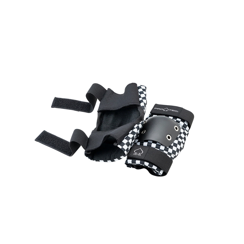 Junior Street Gear 3-Pack Open Back Pad Set - Checker