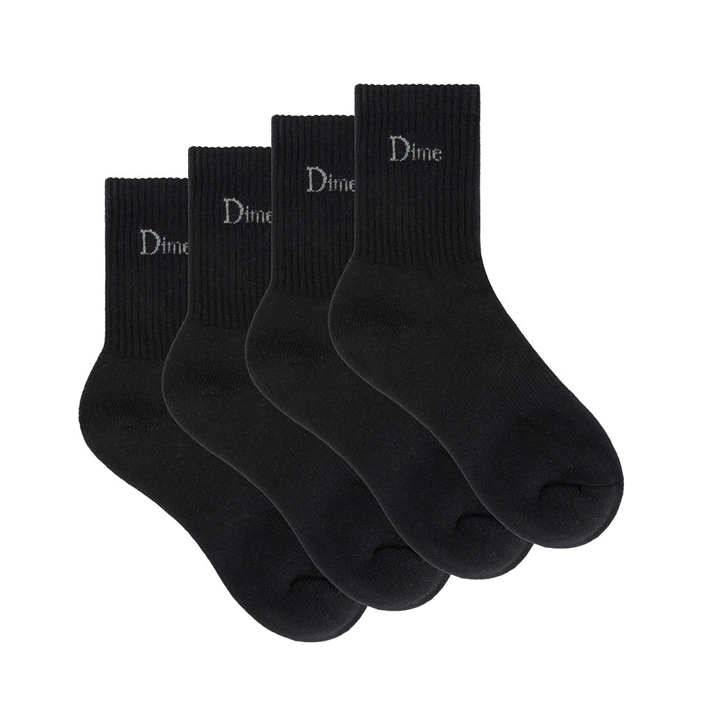 Classic 2 Pack Long Socks - Black - Town City