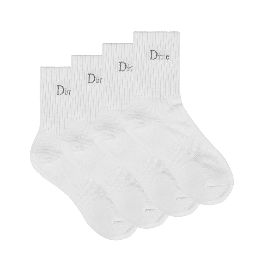 Classic 2 Pack Long Socks - White - Town City