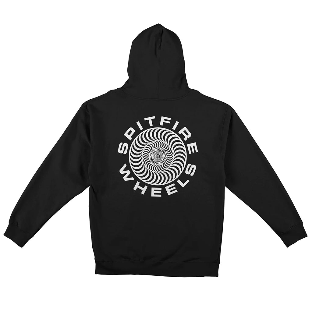 Classic '87 Pullover Hooded Sweatshirt - Black/White - Town City