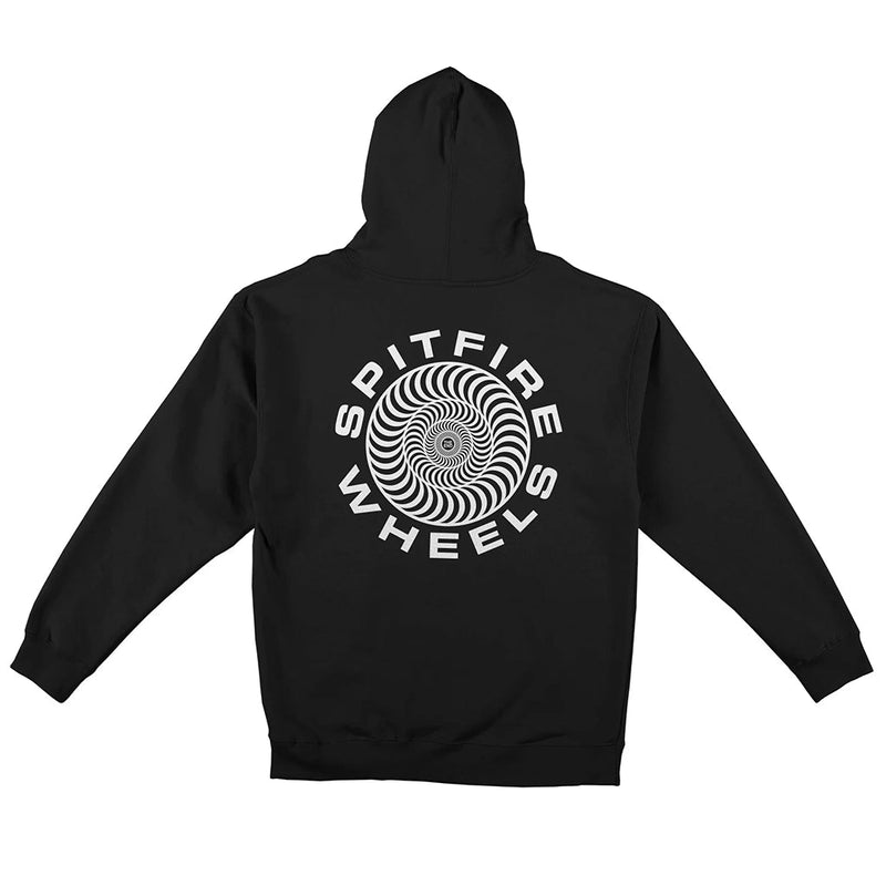 Classic '87 Pullover Hooded Sweatshirt - Black/White - Town City