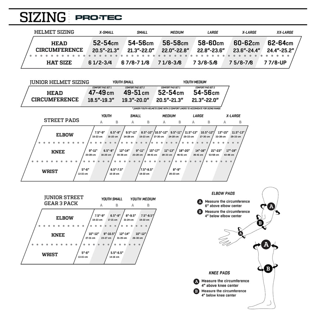 Pro-Tec Adult Pad Set