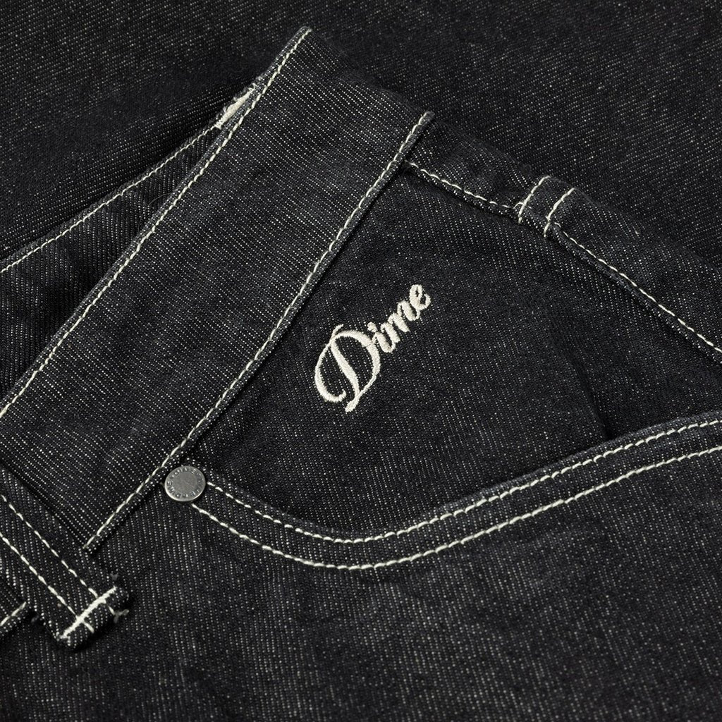 Classic Denim Shorts - Black Washed - Town City