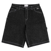 Classic Denim Shorts - Black Washed - Town City