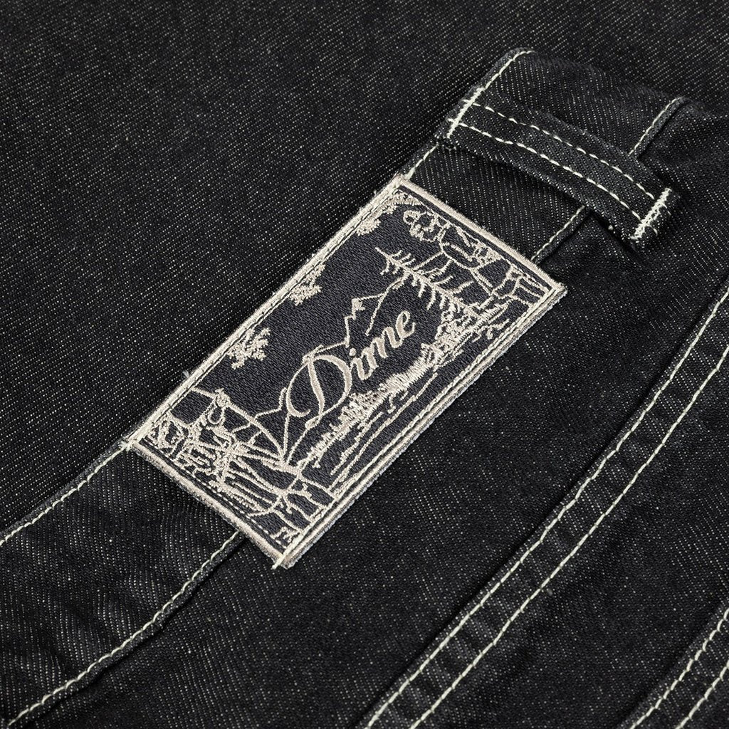Classic Denim Shorts - Black Washed - Town City