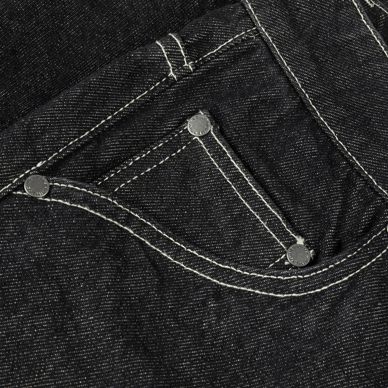 Classic Denim Shorts - Black Washed - Town City