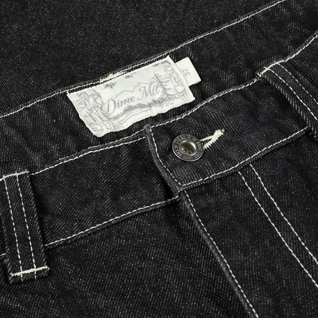 Classic Denim Shorts - Black Washed - Town City
