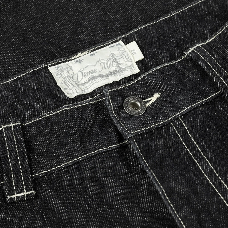 Classic Denim Shorts - Black Washed - Town City