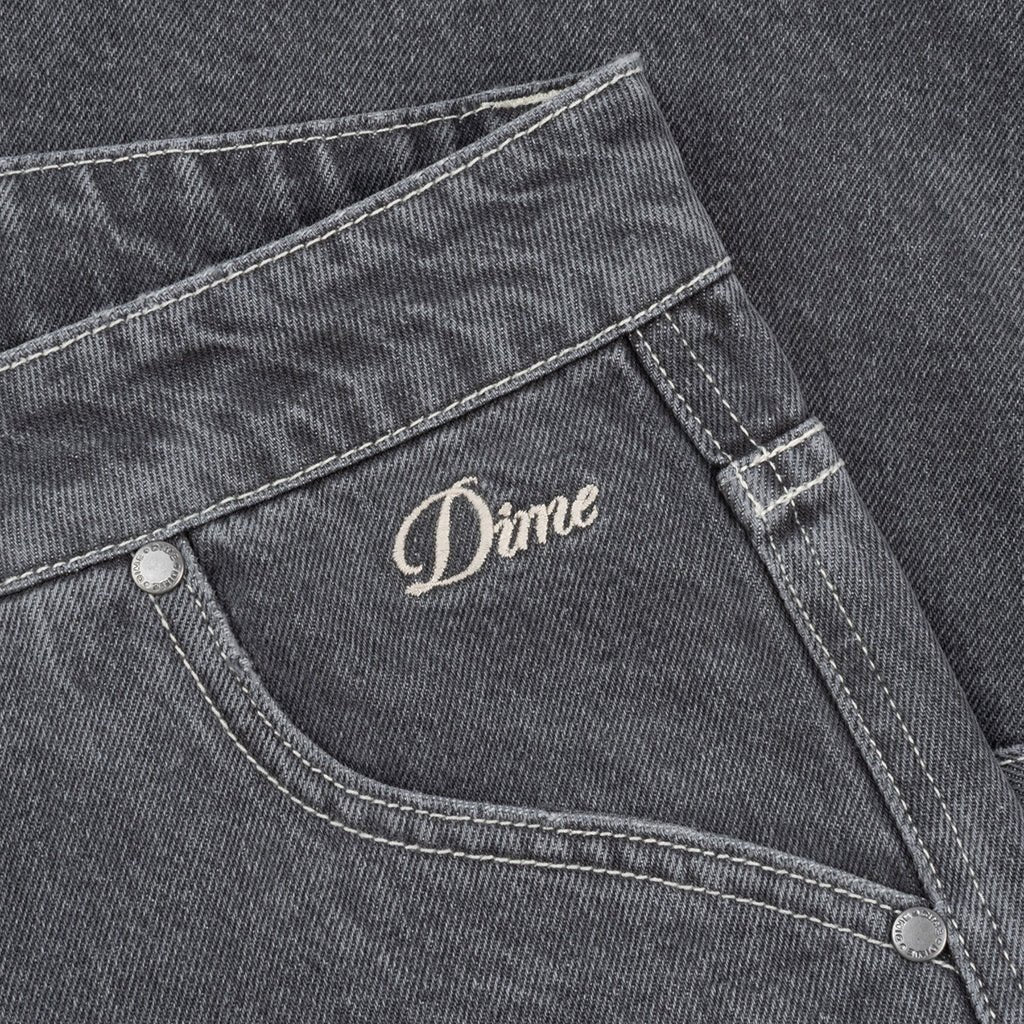 Classic Denim Shorts - Faded Black - Town City