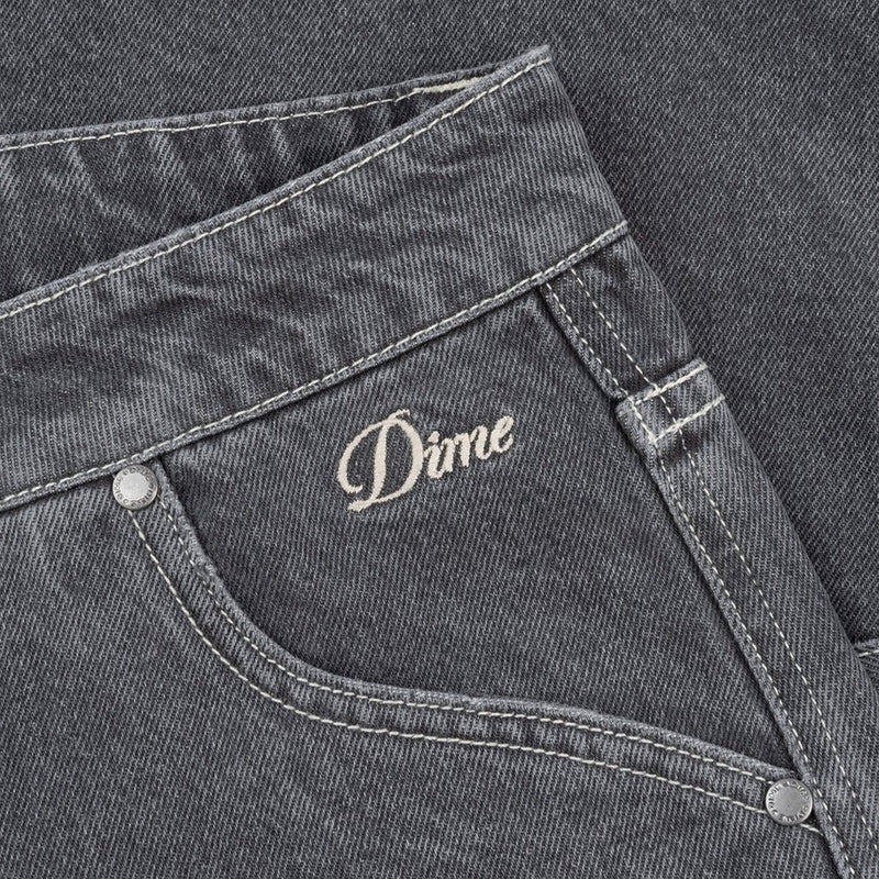 Classic Denim Shorts - Faded Black - Town City