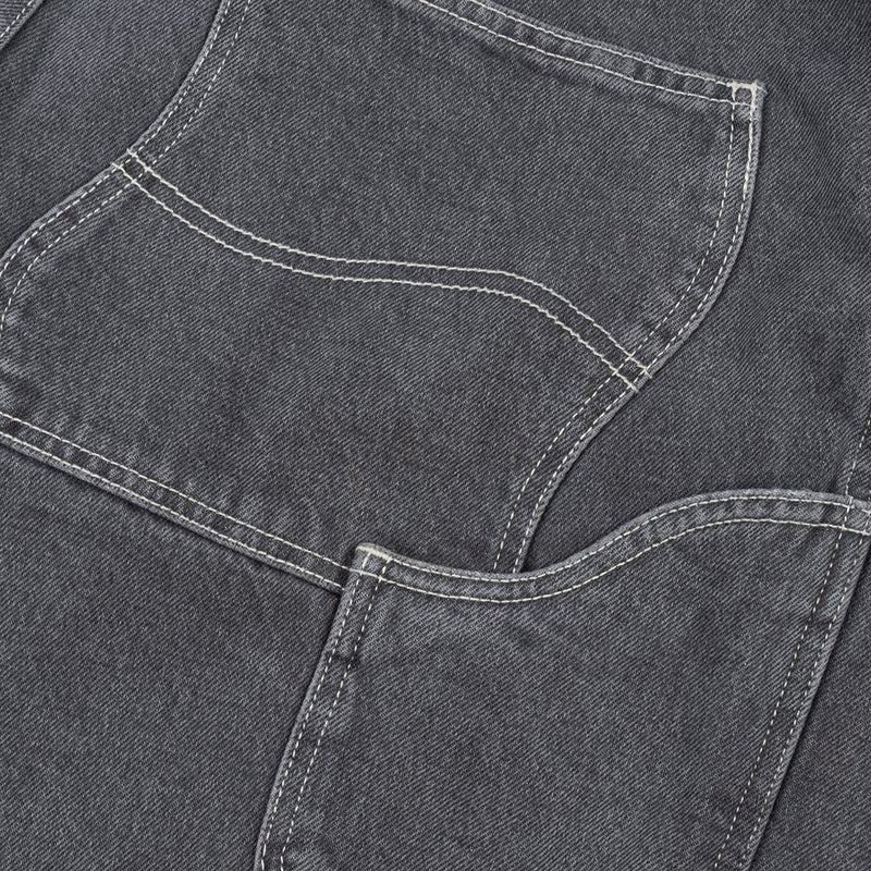 Classic Denim Shorts - Faded Black - Town City
