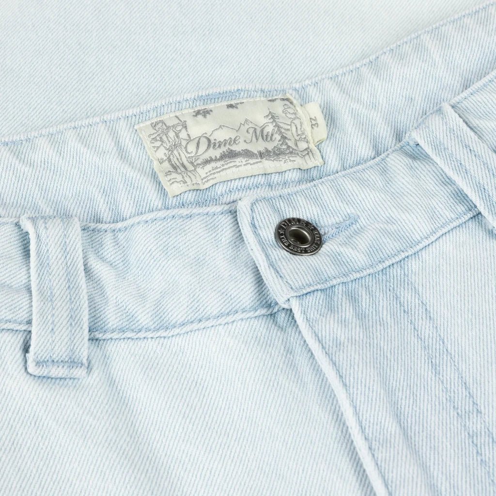 Classic Denim Shorts - Faded Blue - Town City