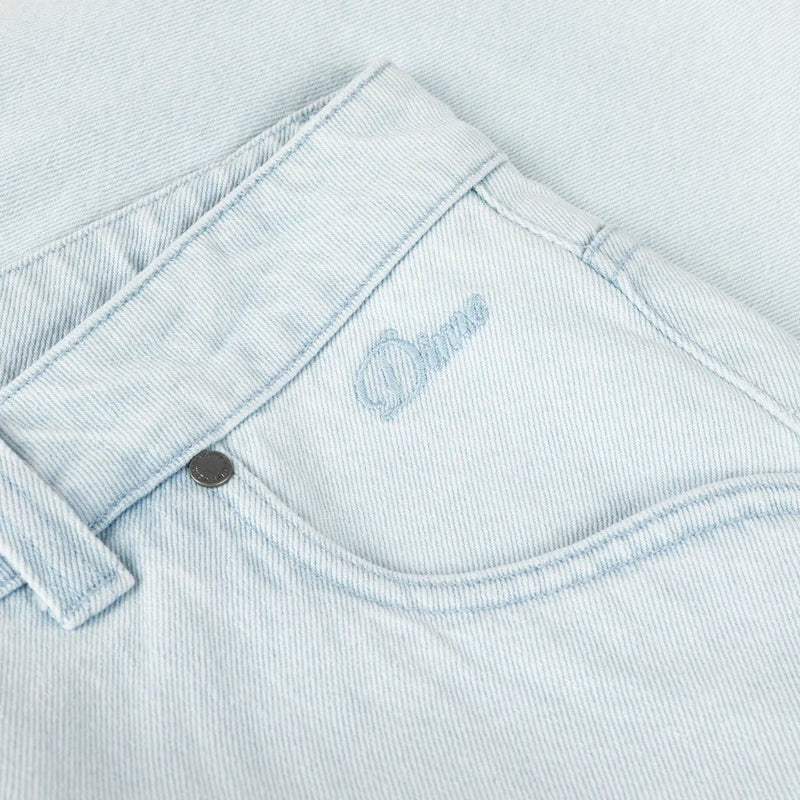 Classic Denim Shorts - Faded Blue - Town City