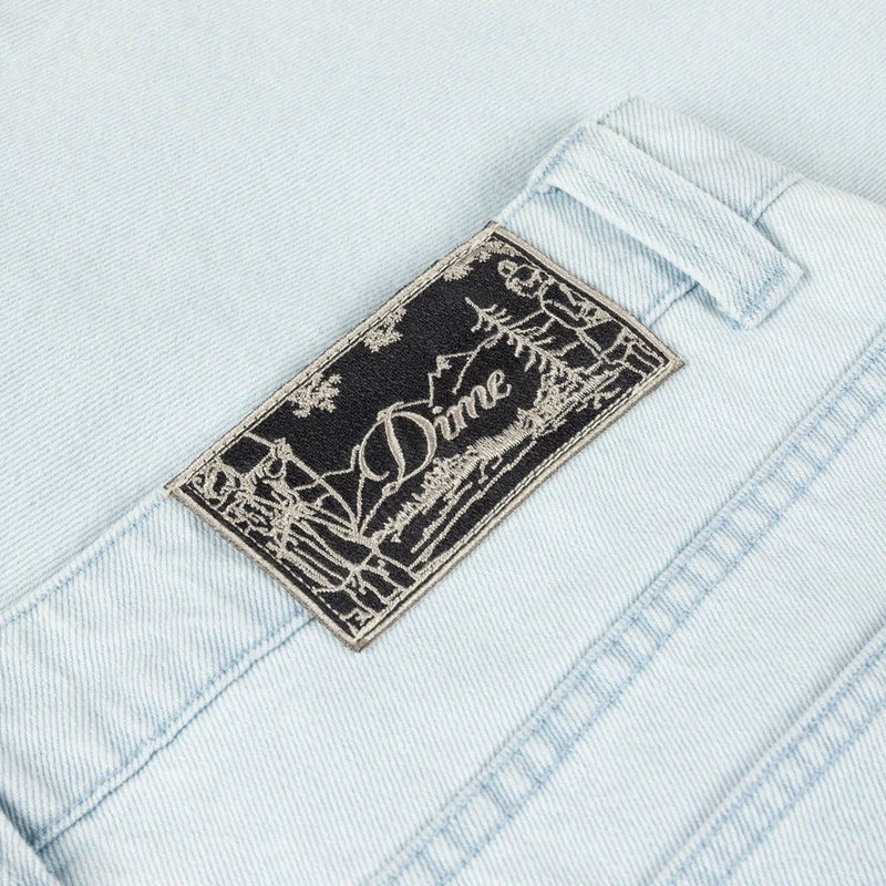 Classic Denim Shorts - Faded Blue - Town City