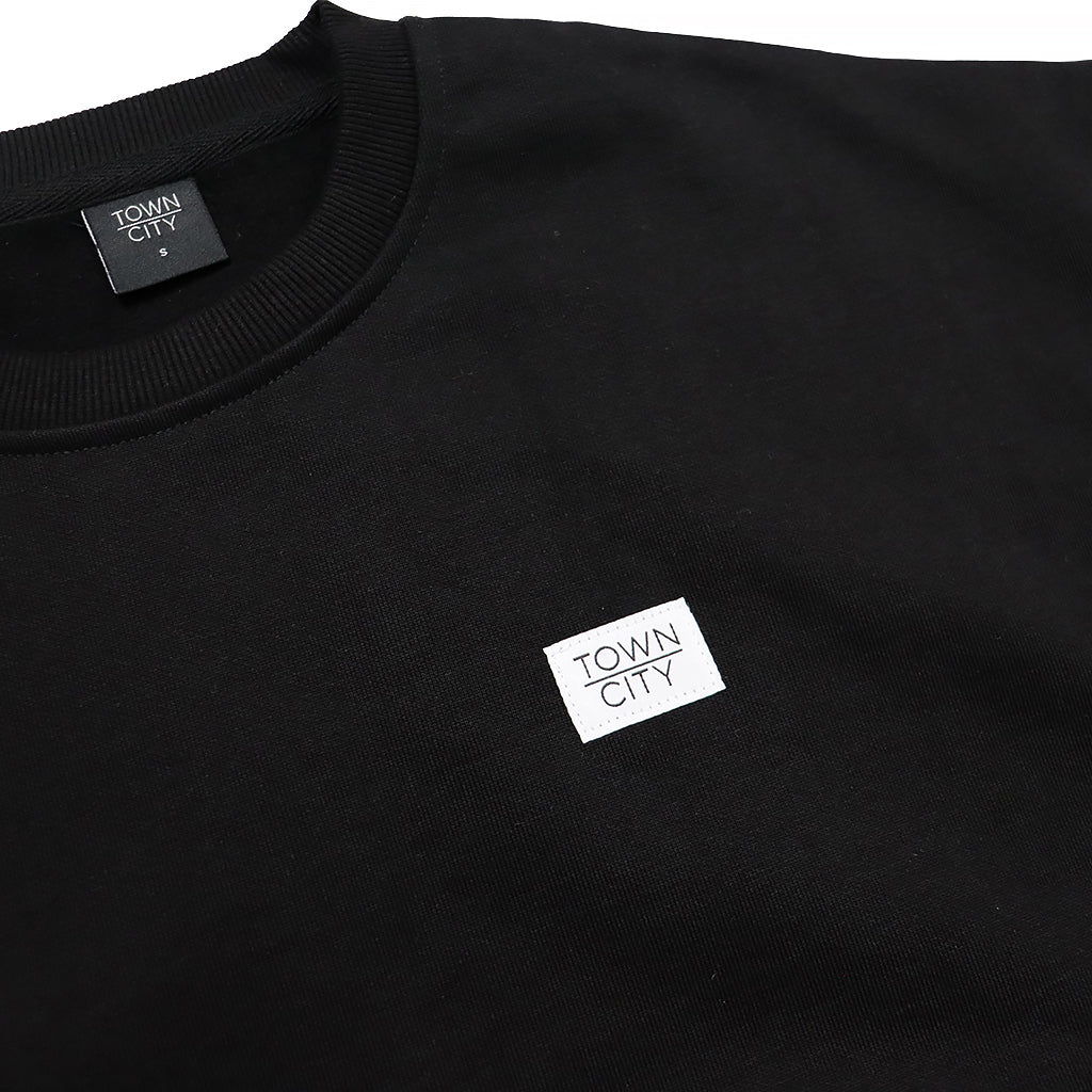 Classic Heavyweight Crewneck - Black - Town City