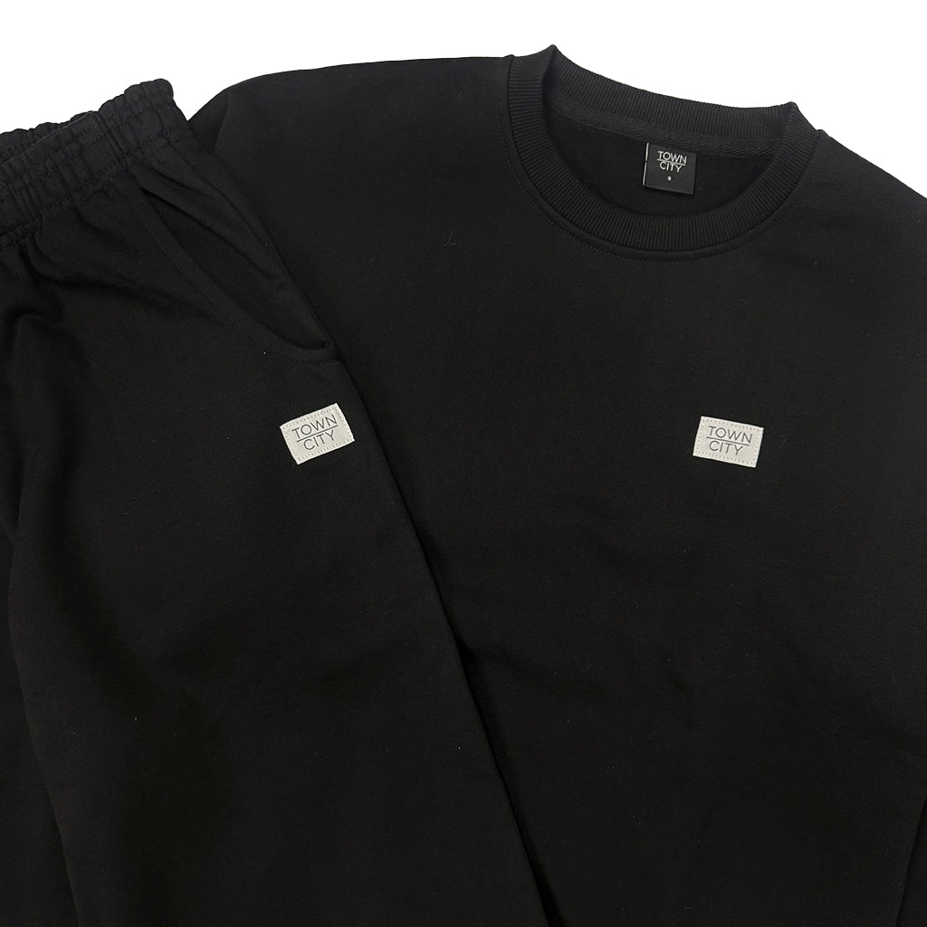 Classic Heavyweight Sweatpants - Black - Town City