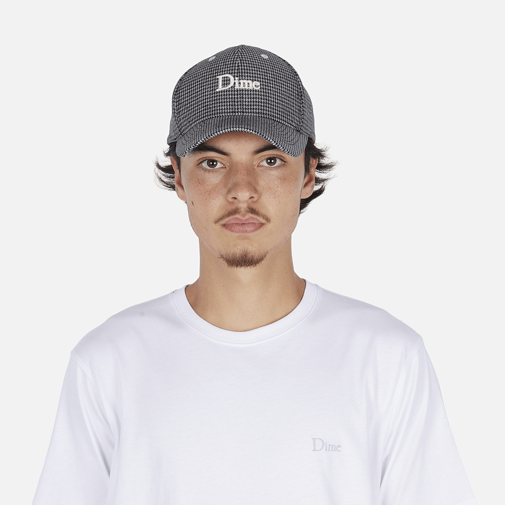 Classic Houndstooth Low Pro Cap - Black - Town City