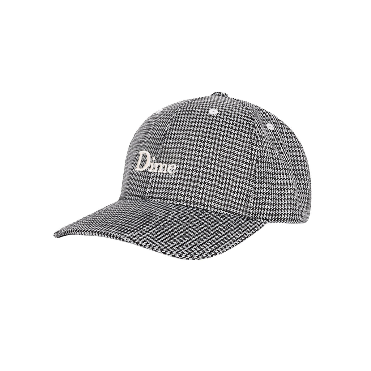 Classic Houndstooth Low Pro Cap - Black - Town City