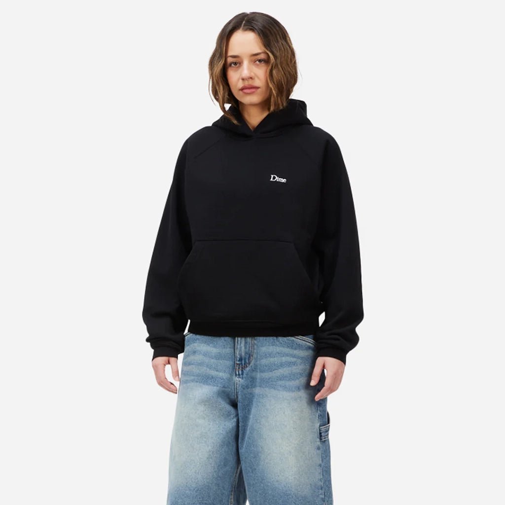 Classic Small Logo Hoodie - Black - Town City