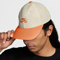 Club Unstructured Skate Cap - Coconut Milk/Orange Frost - Town City