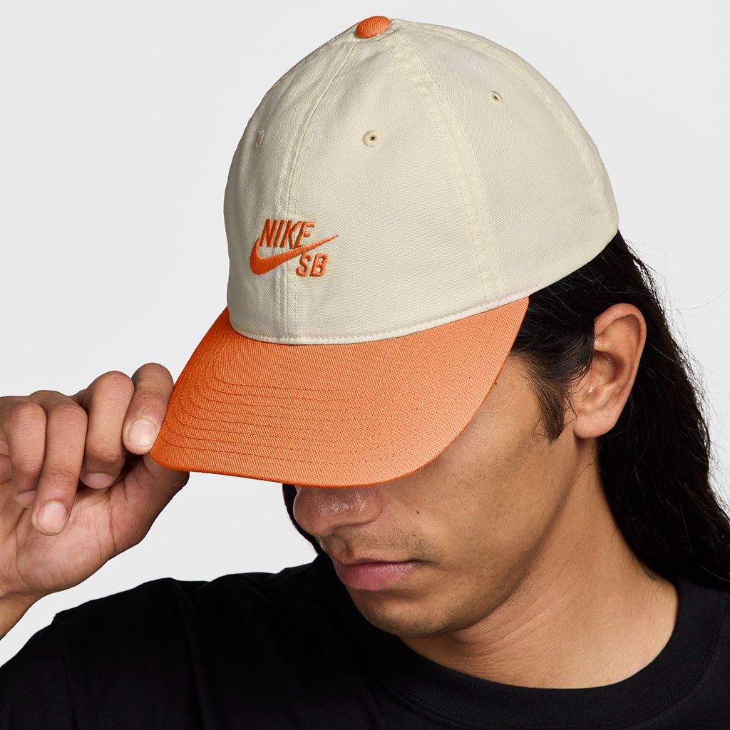 Club Unstructured Skate Cap - Coconut Milk/Orange Frost - Town City