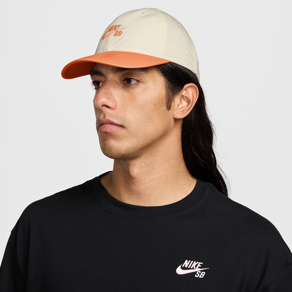 Club Unstructured Skate Cap - Coconut Milk/Orange Frost - Town City
