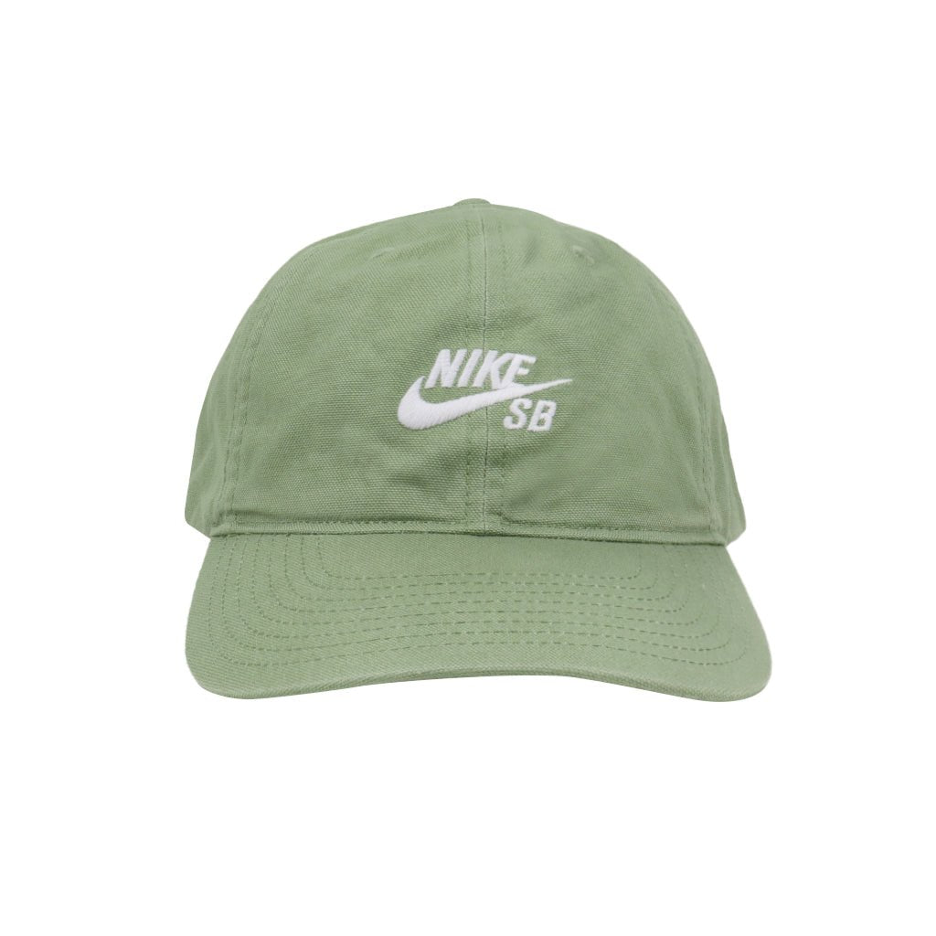 Club Unstructured Skate Cap - Oil Green/White - Town City
