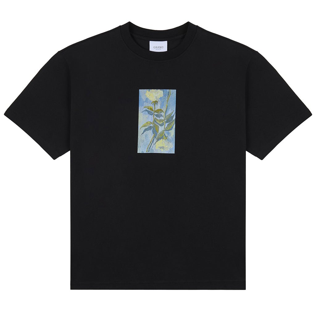 Connor White Roses Tee - Black - Town City