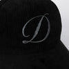 Cord Full Fit Hat - Black - Town City