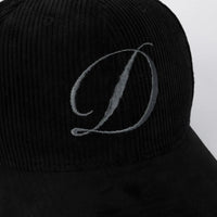 Cord Full Fit Hat - Black - Town City