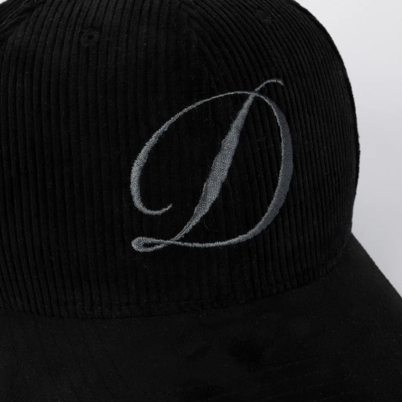 Cord Full Fit Hat - Black - Town City