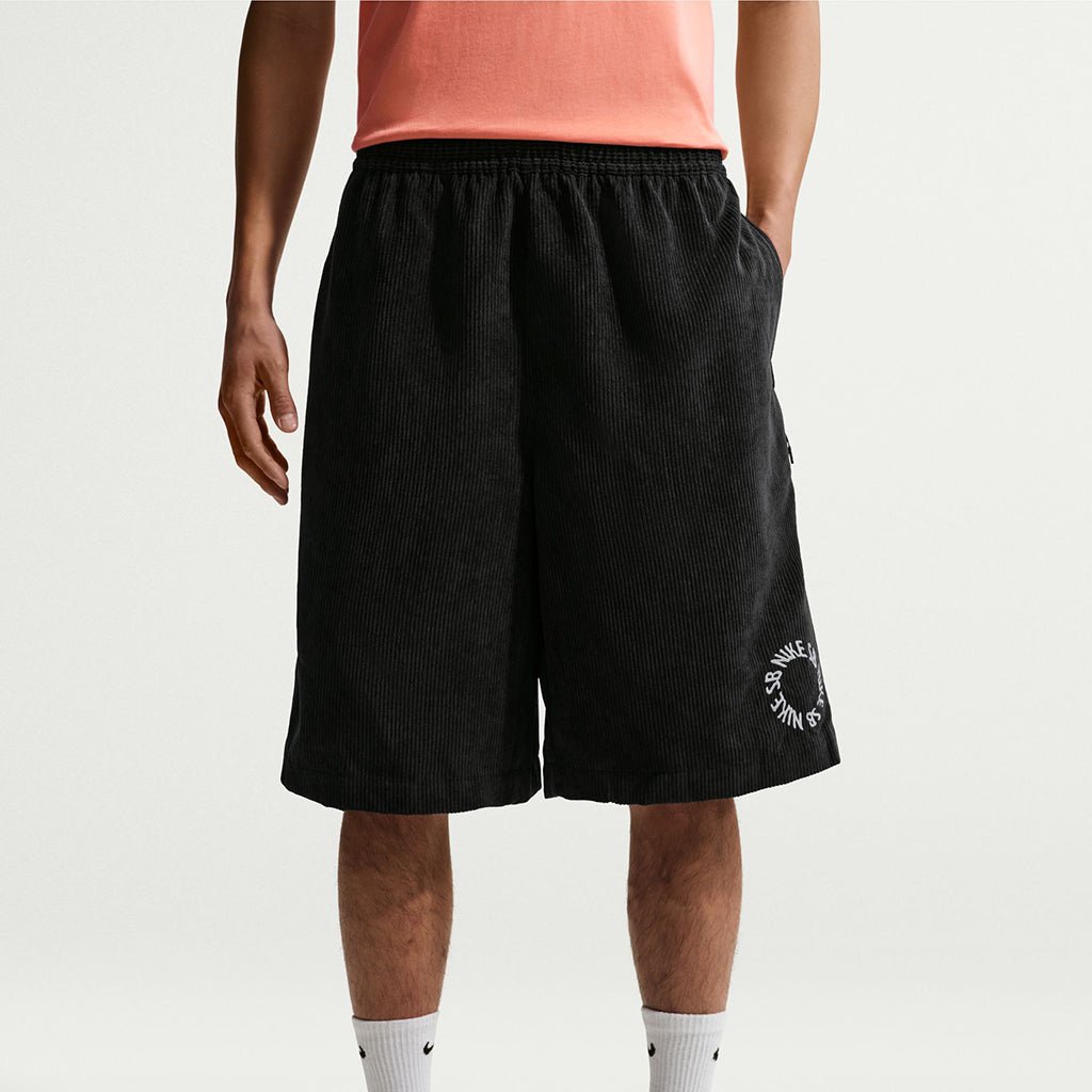 Corduroy Skate Shorts - Black/White - Town City