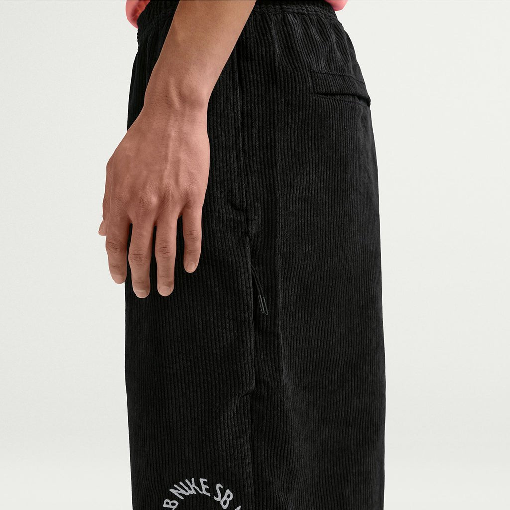 Corduroy Skate Shorts - Black/White - Town City