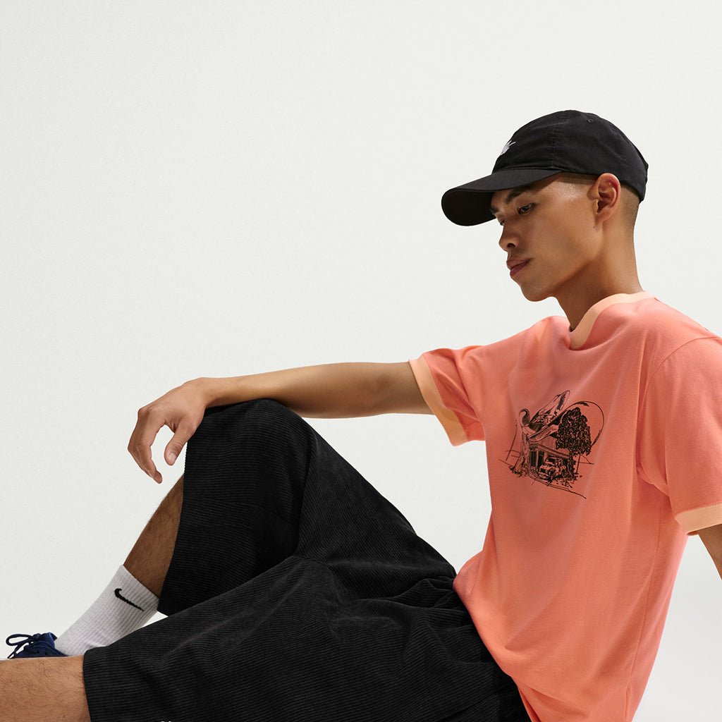 Corduroy Skate Shorts - Black/White - Town City