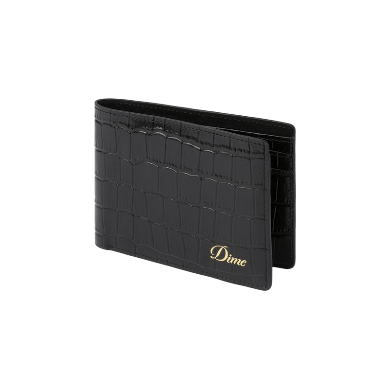 Croc Bifold Wallet - Black - Town City