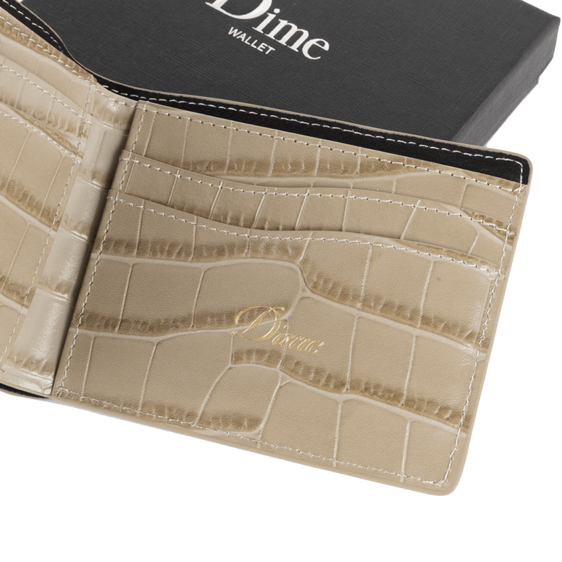 Croc Bifold Wallet - Tan - Town City